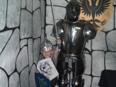 My Little Knight in White Satin Armor...... lol!