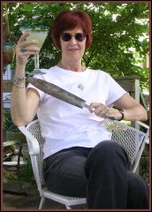 Jeanie With a Margarita and a Big Knife