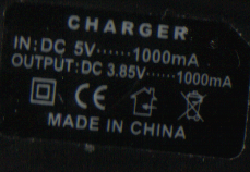 Charger label 510 USB